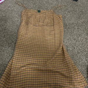 checkered pattern, target dress size small